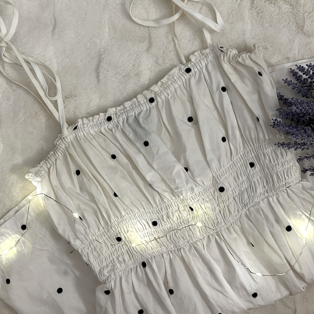 Forever 21 Smock Waist Polka Dot Sundress